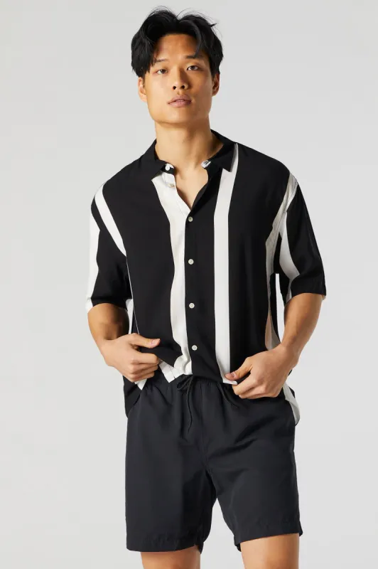 Black Drawstring Swim Short sold by Urban Planet