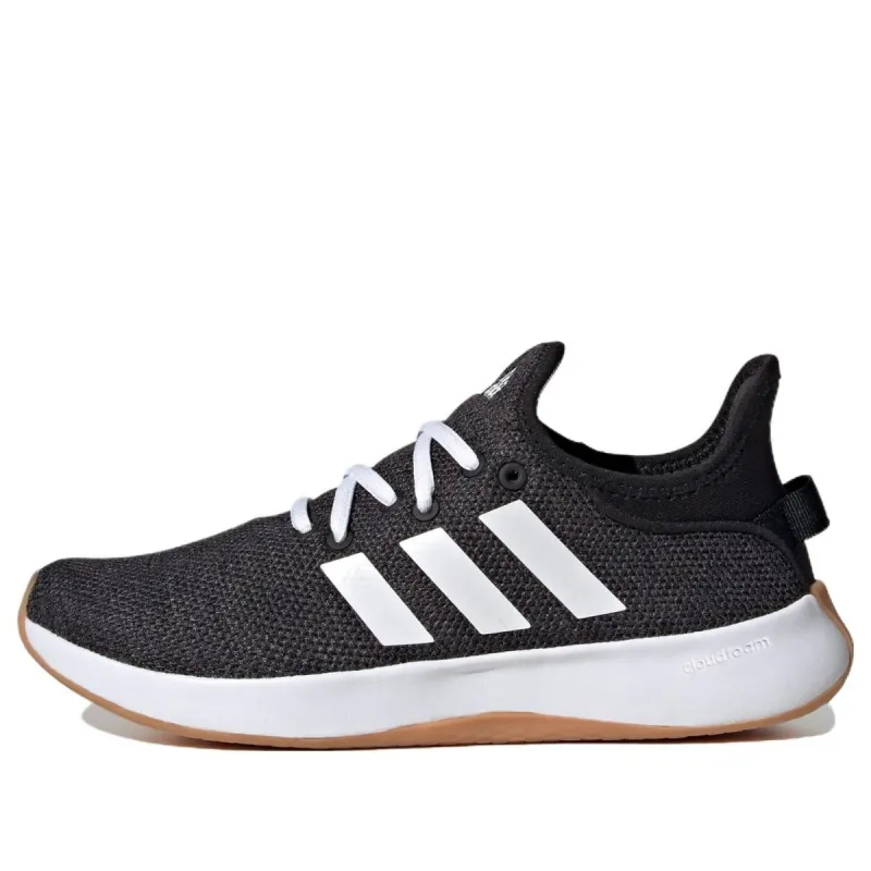 (WMNS) adidas Cloudfoam Pure 'Black White Gum' IG2530 sold by KicksCrew