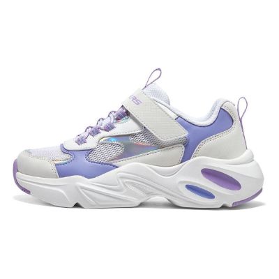 (GS) Skechers DLITES 1.0 'White Lavender' 319009L-WLV sold by KicksCrew