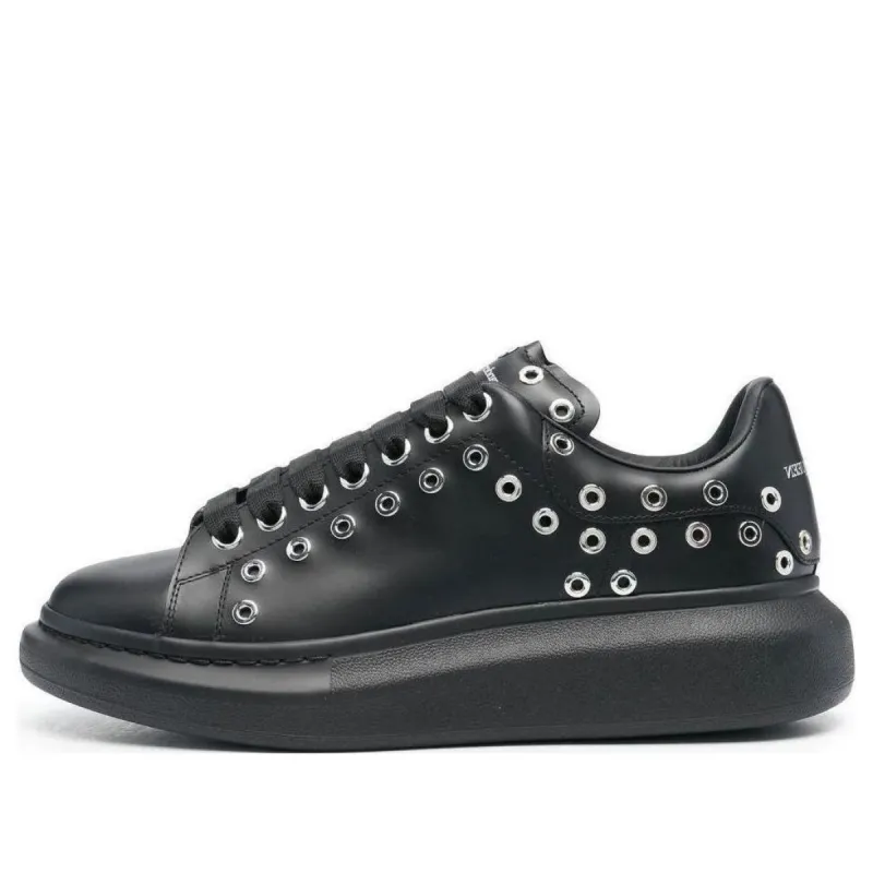 スニーカー Alexander McQueen 730079 WHQYW OVERSIZED Sneakers Alexander McQueen Oversized Sneaker 'Black Silver Eyelets