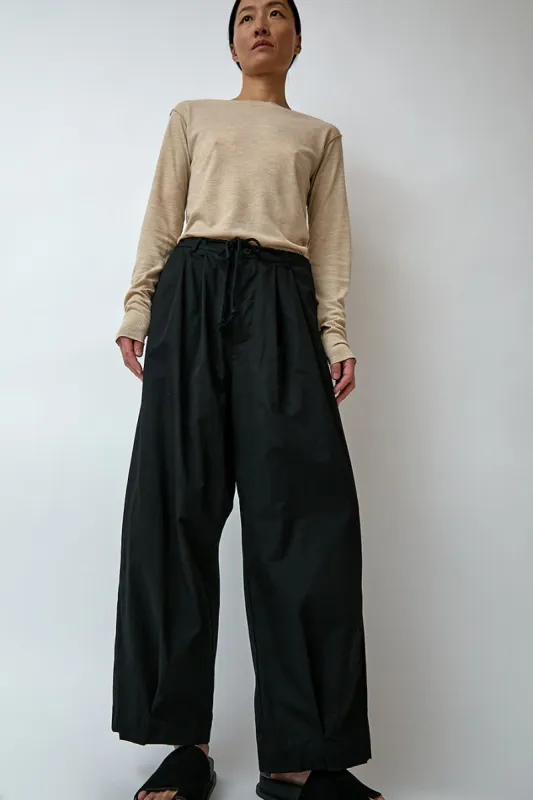 Deiji Studios Cotton Pant in Black | Parallel