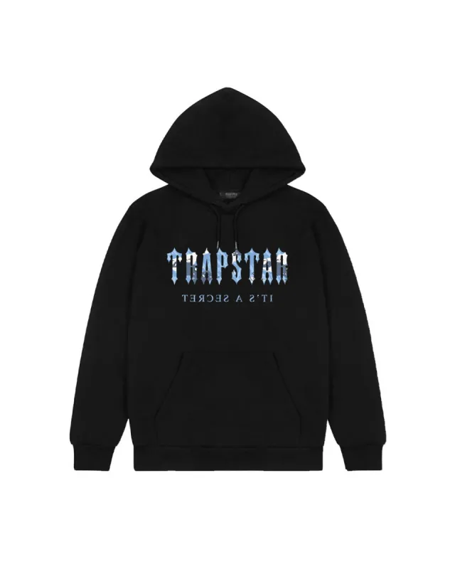 ■Trapstar London■ DECODED CENTRE CHEST HOODIE Decoded Hoodie - Black/Blue Camo | Parallel