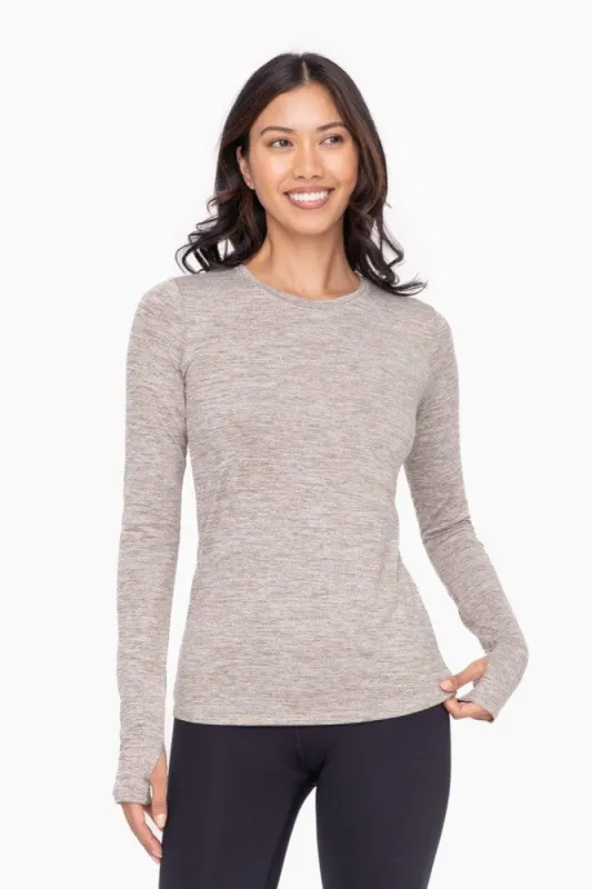 Grey Active Long Sleeve Top sold by Pinkblush