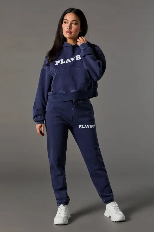 Playboy Bunny Graphic Washed Jogger sold by Urban Planet