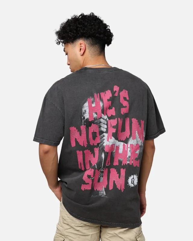 American Thrift X Goosebumps Abominable Snowman Heavyweight T-Shirt Black Wash sold by Culture Kings