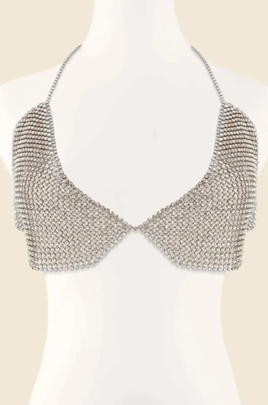 Limelight Bikini Top Body Chain sold by ettika