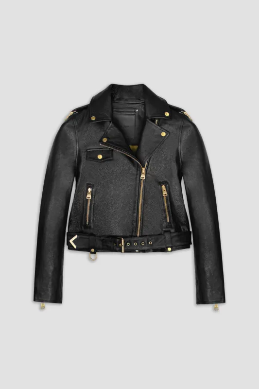 WOMENS BIKER LEATHER JACKET TALL sold by Boda Skins