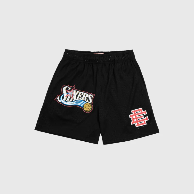 ERIC EMANUEL X 76ERS SHORT - BLACK sold by Lapstone & Hammer