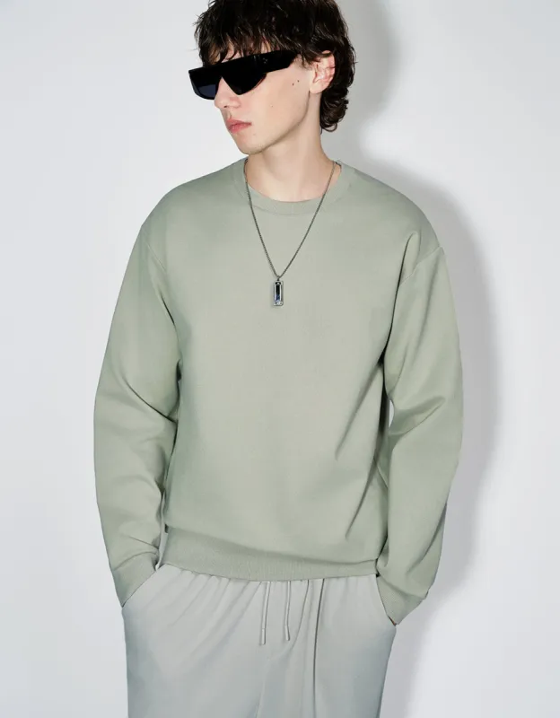 Crew Neck Sweatshirt With Necklace sold by Urban Revivo