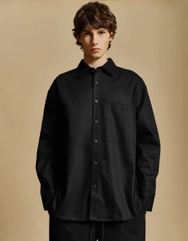Button Up Loose Shirt sold by Urban Revivo