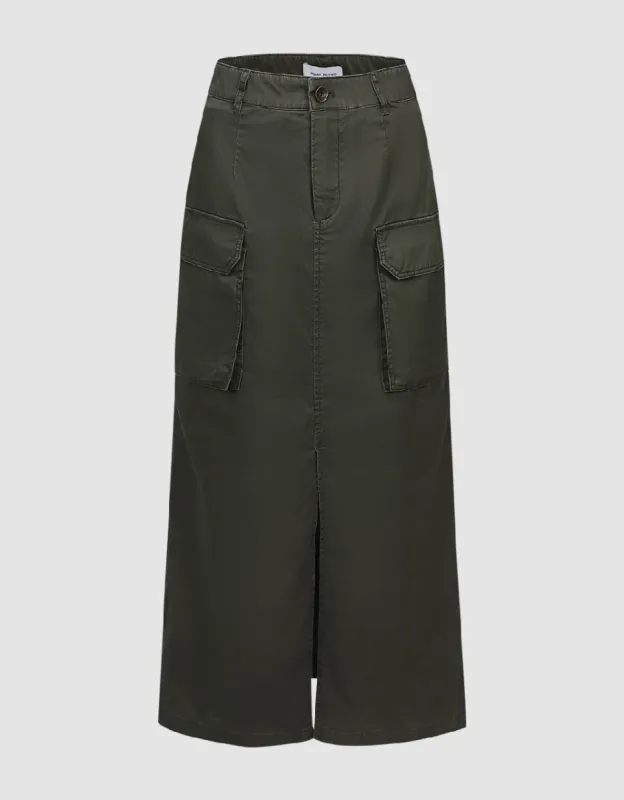 Maxi A-Line Skirt With Belt sold by Urban Revivo
