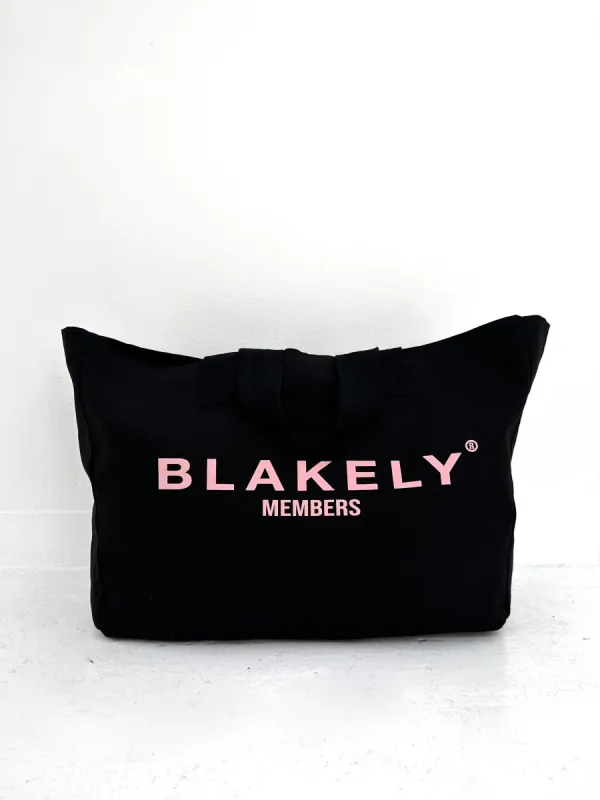 Members Tote Bag - Black & Pink sold by Blakely