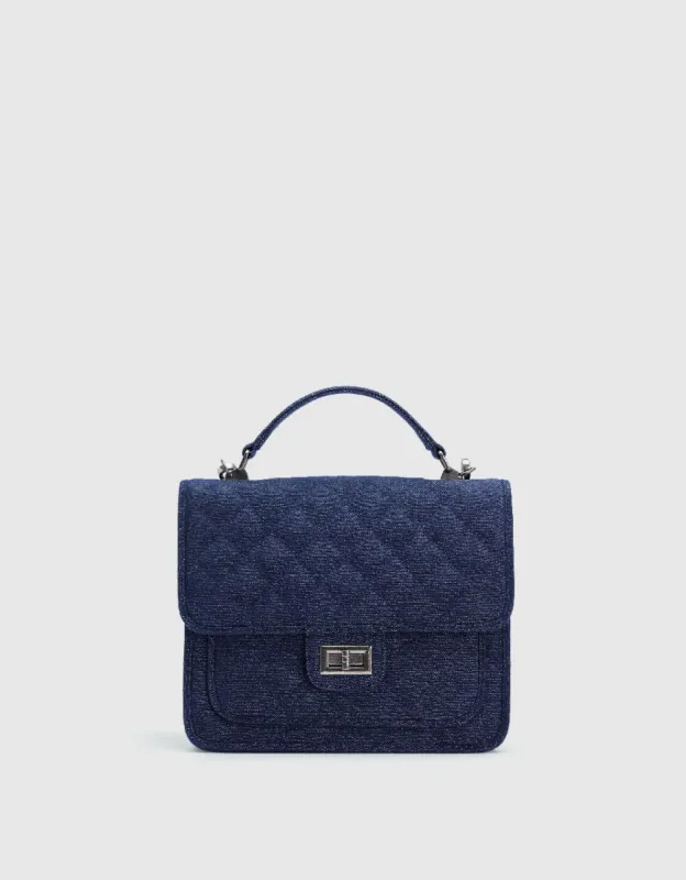 Embossed Denim Backpack sold by Urban Revivo