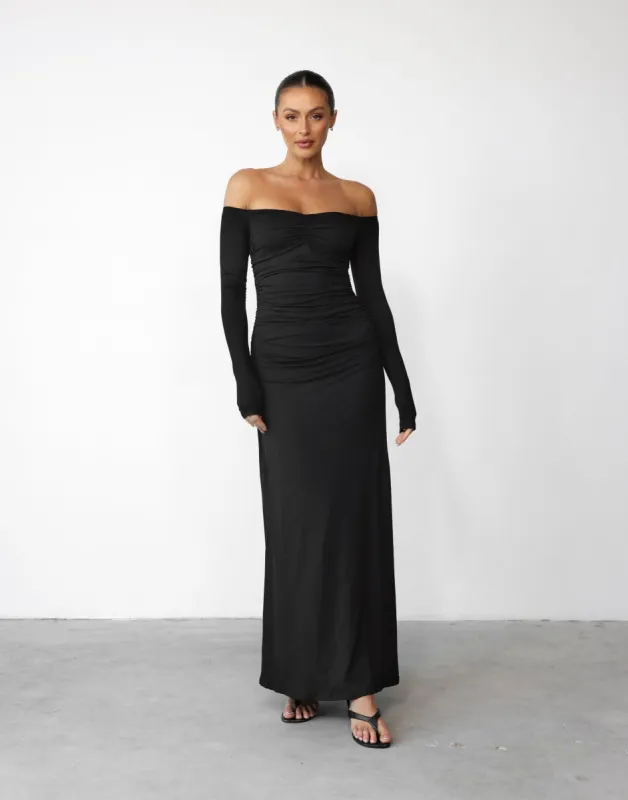 Josephine Maxi Dress (Black) sold by Charcoal Clothing