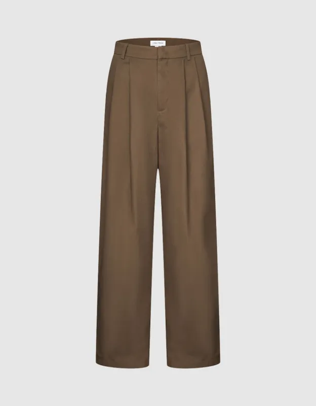 Woven Wide-Leg Pants sold by Urban Revivo