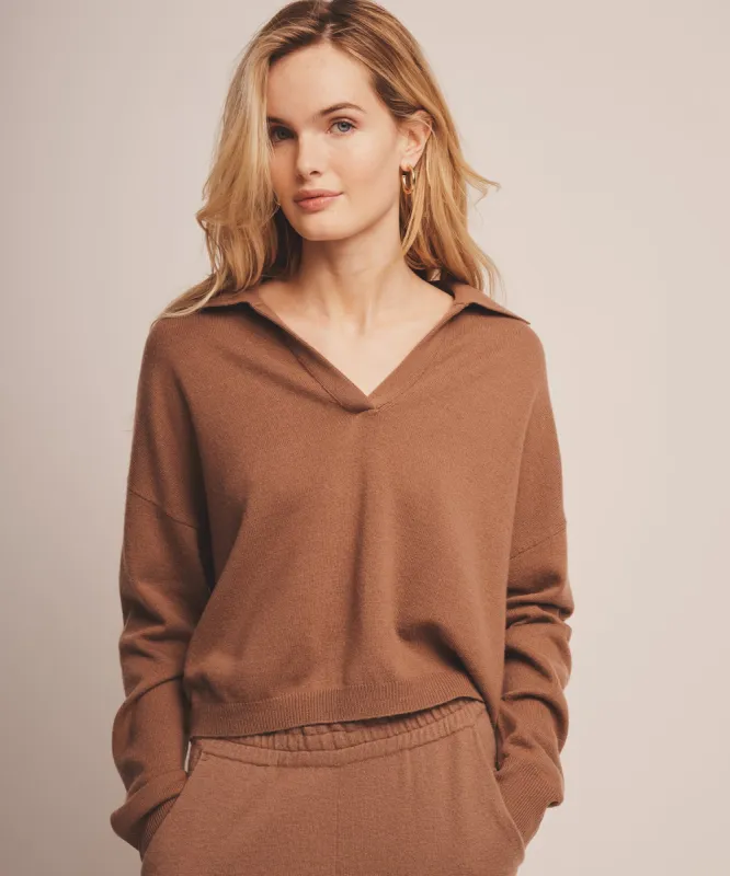 Signature Cashmere Polo Sweater sold by Naadam