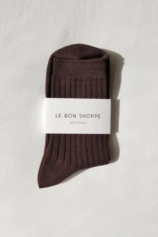Le Bon Shoppe | Her Socks - Coffee sold by Fort