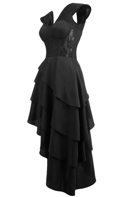 Little Black Corseted Dress sold by Corset Story