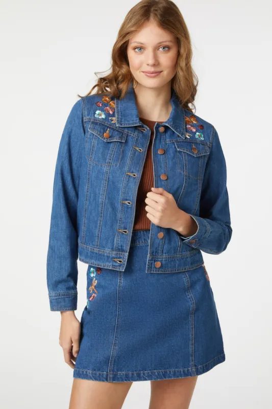 Flora Embroidered Jacket sold by Princess Highway