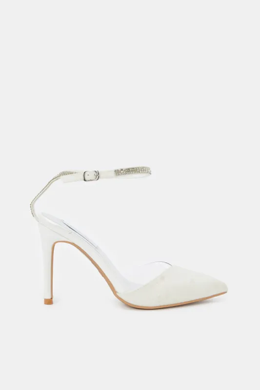 Women Silver Embellished Shoe sold by Redtag