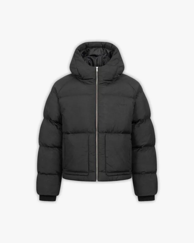 PUFFER JACKET BLACK sold by vicinity