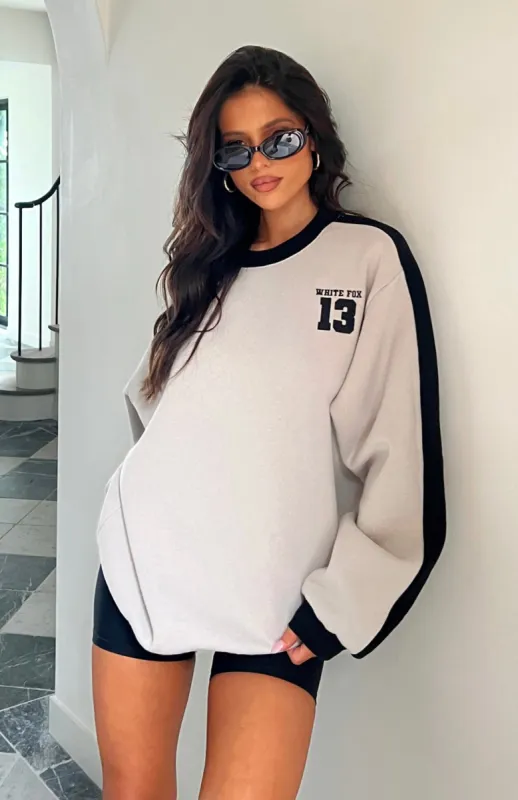 Play For It Oversized Sweater Moon sold by White Fox Boutique