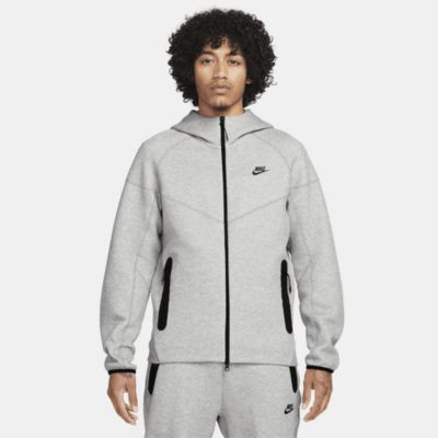Men's Nike Sportswear Tech Fleece Windrunner Full-Zip Hoodie in Grey | FB7921-063 sold by Nike