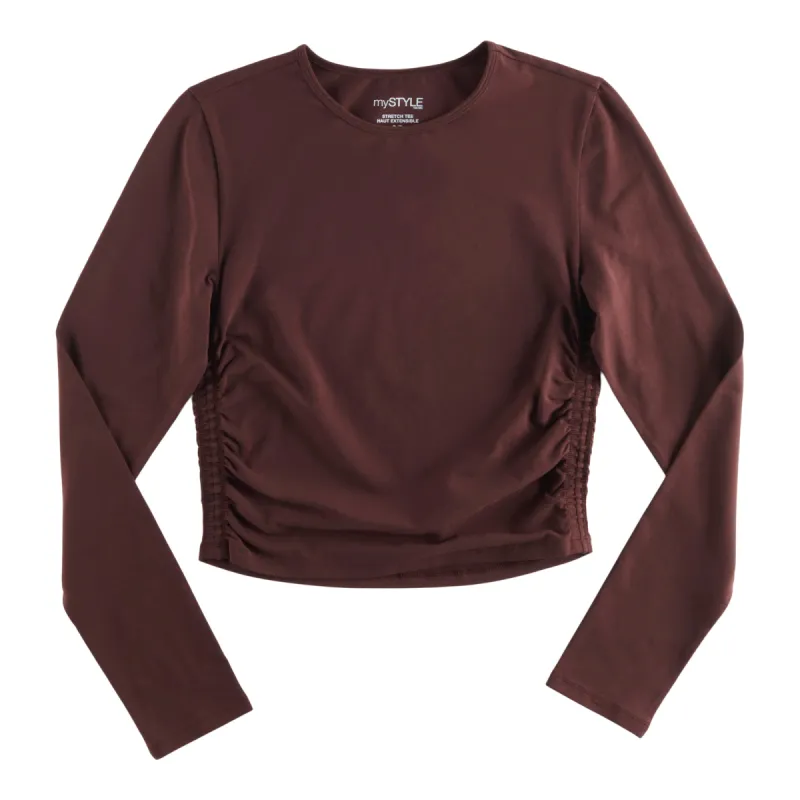 mySTYLE Women's Long Sleeve Top with Side Ruching sold by Giant Tiger