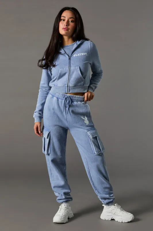 Playboy Bunny Graphic Cargo Jogger sold by Urban Planet