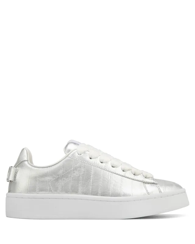 Naked Wolfe☆SURI EEL PRINT レザー 軽量スニーカー Naked Wolfe Suri Eel Print Leather in White | Lyst