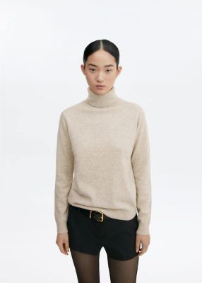 100% cashmere turtleneck sweater -  Women | Mango USA sold by Mango