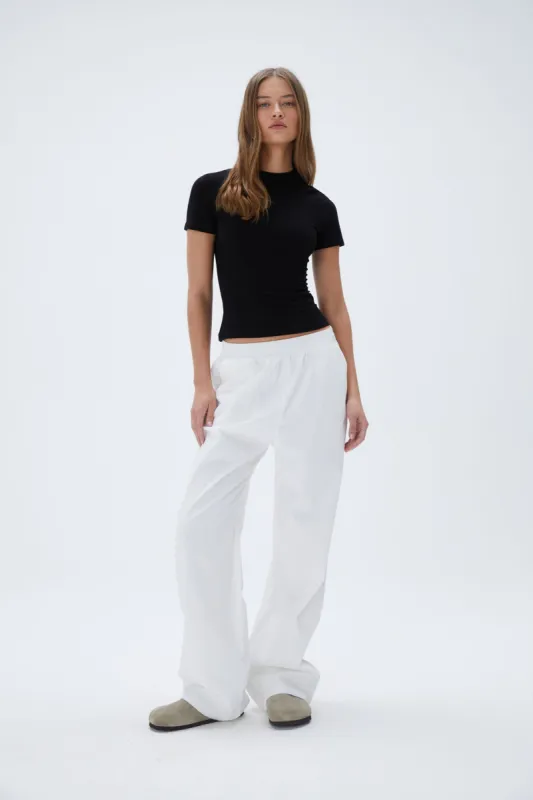 Cotton Pull on Pants - White sold by Adanola