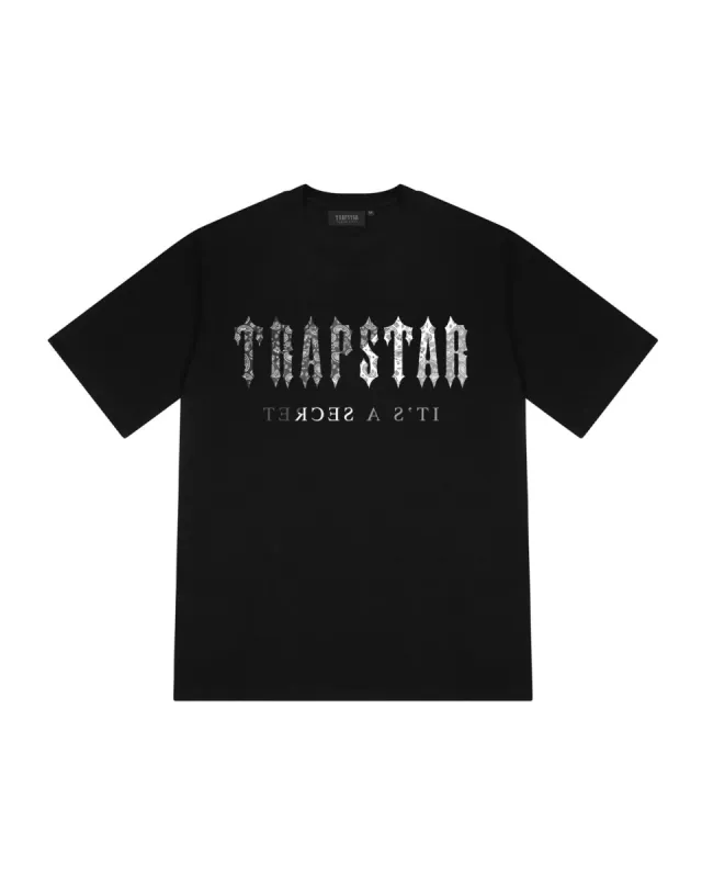 Trapstar London * DECODED PAISLEY REVOLUTION ロゴ Tシャツ Decoded Paisley Monochrome Edition Tee - Black | Parallel