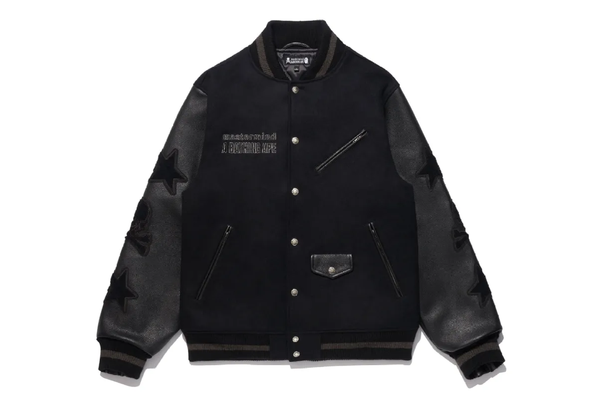 BAPE X MMJ 】VARSITY JACKET | Parallel
