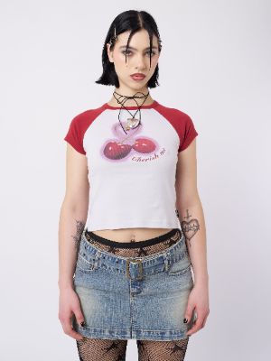 Cherry Pop! Raglan Baby Tee | Parallel