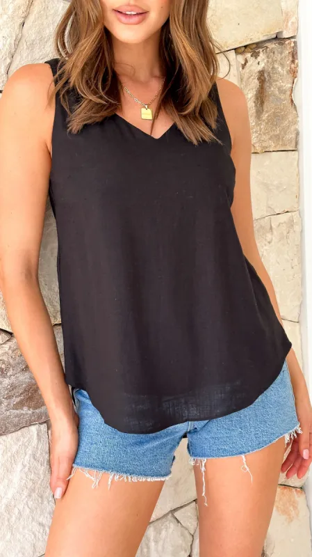 Sun Seeker Top - Black sold by Billy J
