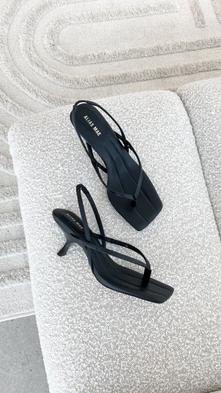 Alias Mae Jem Heel - Black Leather sold by Billy J