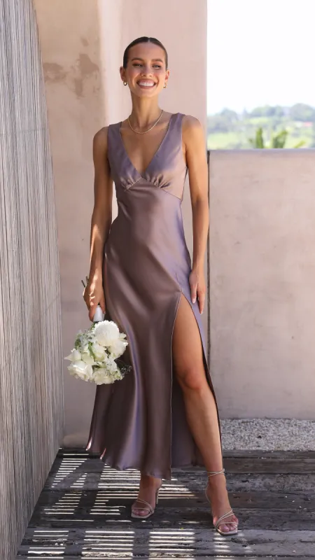 Taylor Maxi Dress - Mushroom sold by Billy J