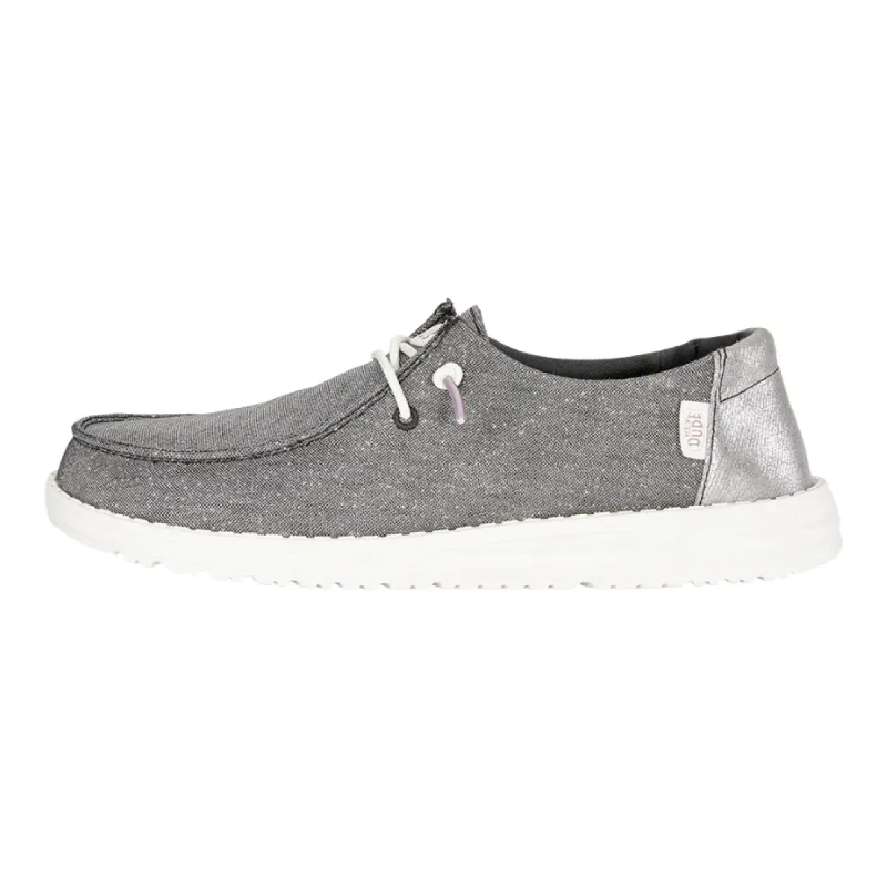 Wendy Metallic Sparkle - Charcoal sold by Hey Dude