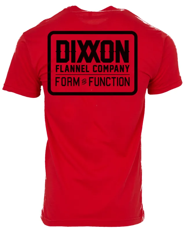 Black Classic Logo T-Shirt - Red sold by Dixxon