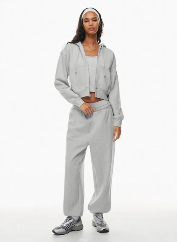 cozy fleece boyfriend boxy zip hoodie sold by Aritzia