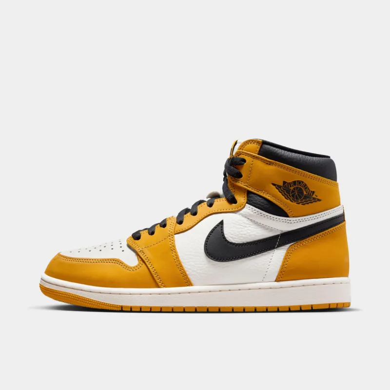 Jordan 1 Retro High OG Yellow Ochre / Black - Sail sold by JD Sports