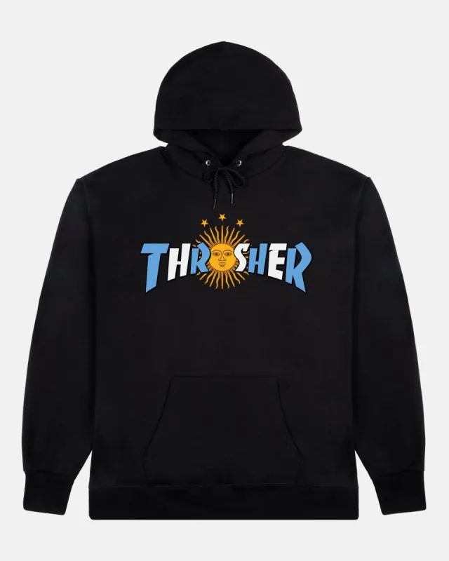 ARGENTINA ESTRELLA - HOODIE - BLACK sold by Thrasher