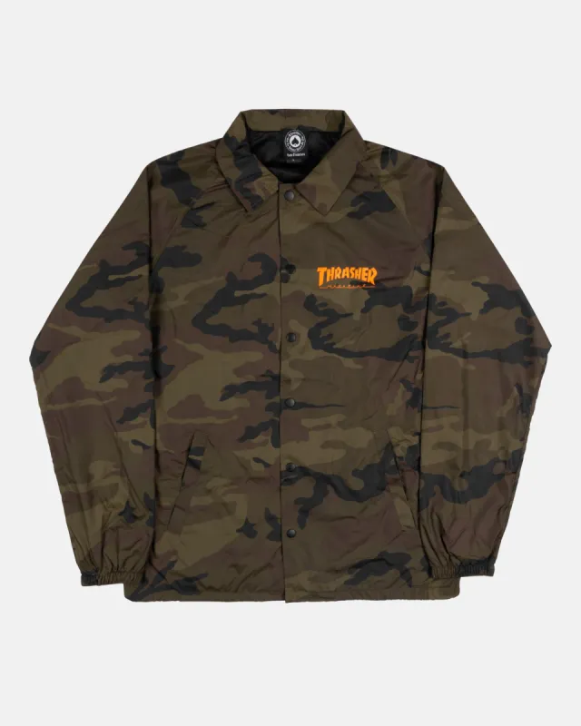 SKATEGOAT - COACH JACKET - CAMO sold by Thrasher