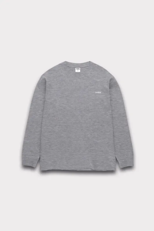 Basic Long Sleeve Tee - Grey sold by Inaka power