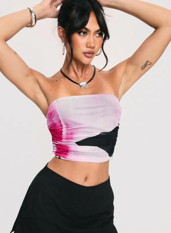 Lincoln Strapless Top Black sold by Princess Polly