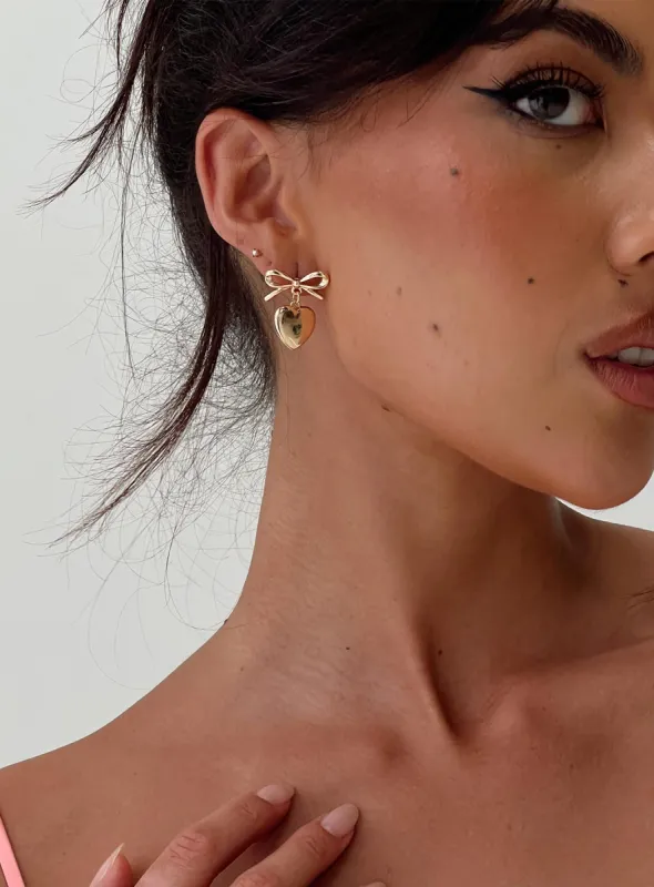 Zephyra Earrings Gold sold by Princess Polly