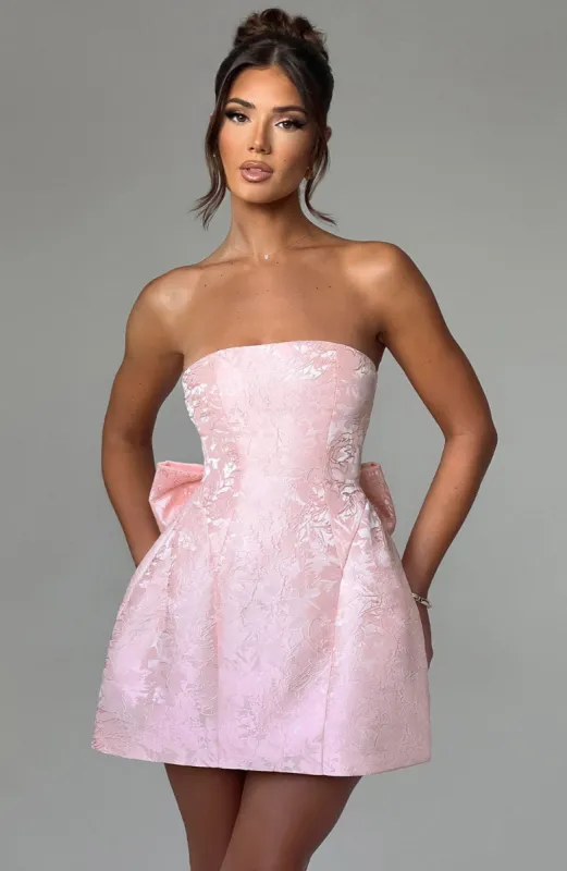 Elenora Mini Dress - Blush sold by Babyboo Fashion