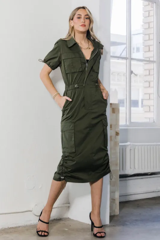 【関税&送料込】Givenchy Taupe Safari Dress In Poplin Women's Safari dress in poplin | GIVENCHY | 24S
