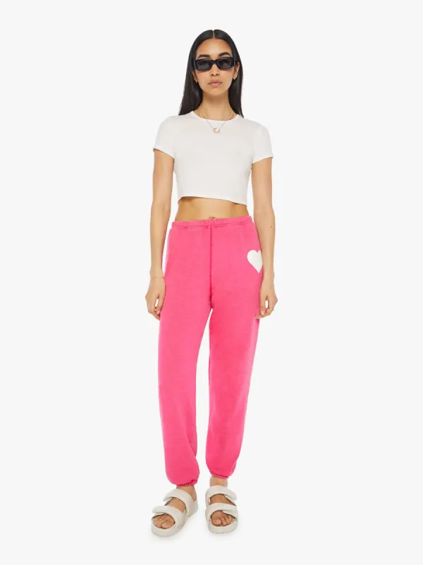 SPRWMN Heart Sweatpants - Hot Pink sold by MOTHER